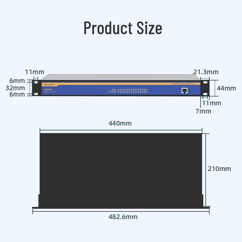 MoweStar Multi-Port Industrial Serial Server
