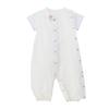 Short Sleeve Mini Coverall Made In Preparing for Baby White [Miki House] Two-Way Romper, Plain, Bear, Japan, Boys, Girls, Newborns, Birth, Baby,