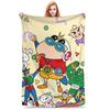 Crayon Shin-chans Cartoon Anime Print Blanket For Men Women Cozy Soft  Throw Blankets for Sofa 50x60 Inches Multi-size