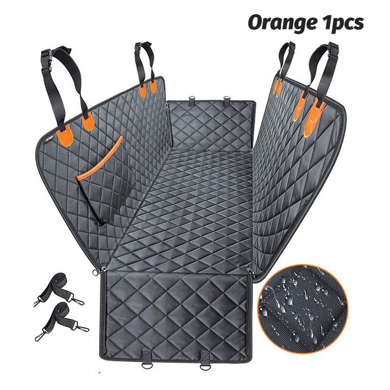 Hundeautositzbezug, wasserdichte Haustier-Hundeträger, Reisematte, Hängematte für kleine, mittelgroße und große Hunde, Sicherheitspolster für den Rücksitz des Autos