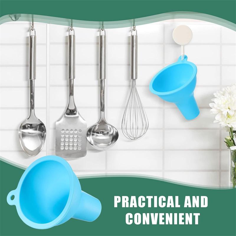 4 stk Bred munn trakt Fleksibel kryddersaus Syltesett For Hjem Restaurant Kjøkken Klemflasker Krukker Bokser