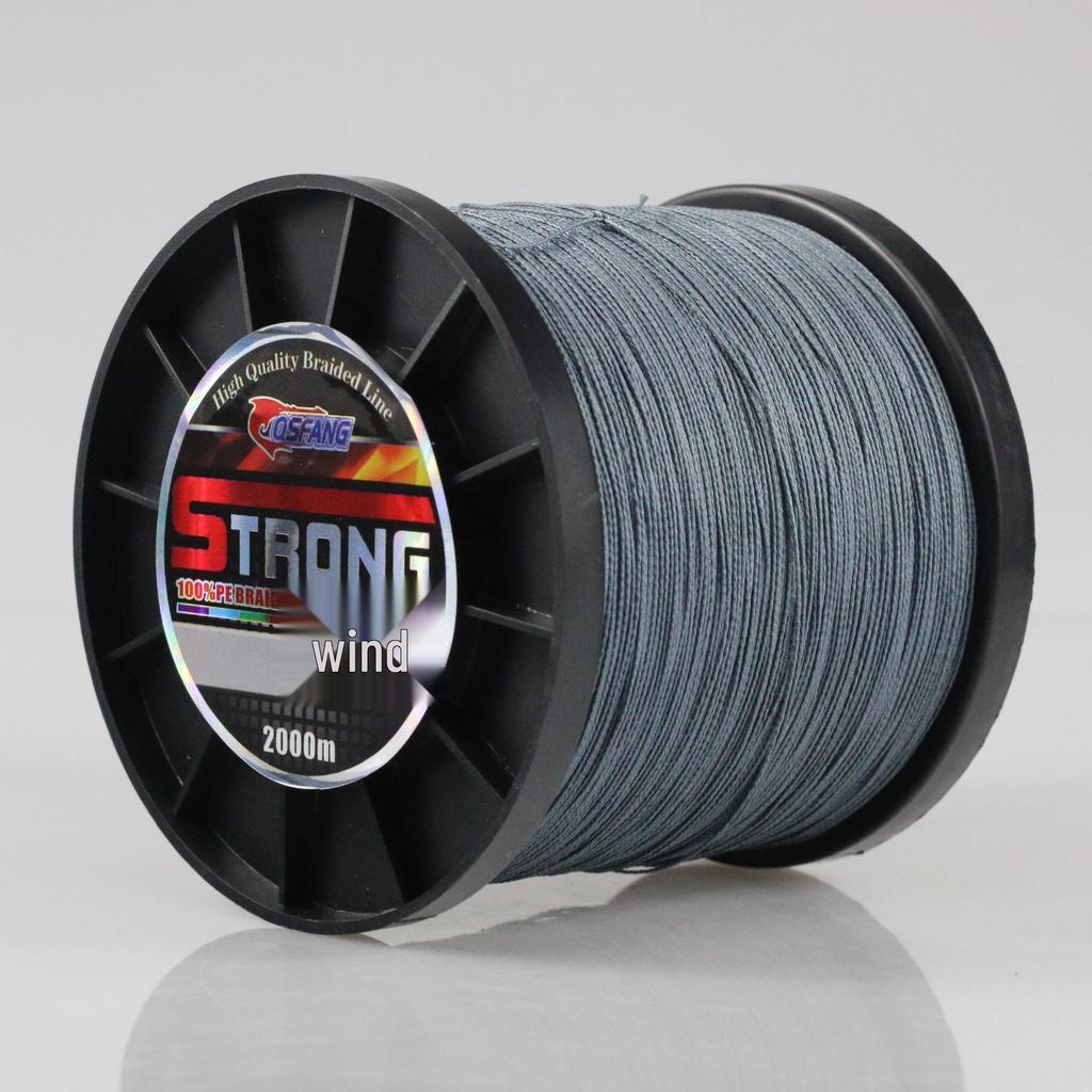 Dyneema Fishing Line: 4-Strand/8-Strand, 2000m, High Tensile Strength, Anti-Bite, Sizes 0.2#-10#