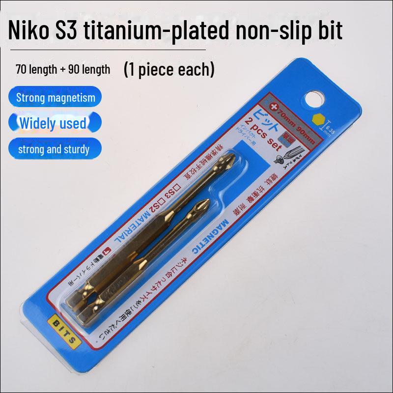 Tournevis à chocs antidérapant avec tête cruciforme magnétique puissante et perceuse à main à air dentée