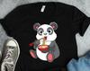 Ramen Panda Noodles Shirts, Kawaii Panda Shirts, Ramen Noodle Shirts, Japanese Food Shirts