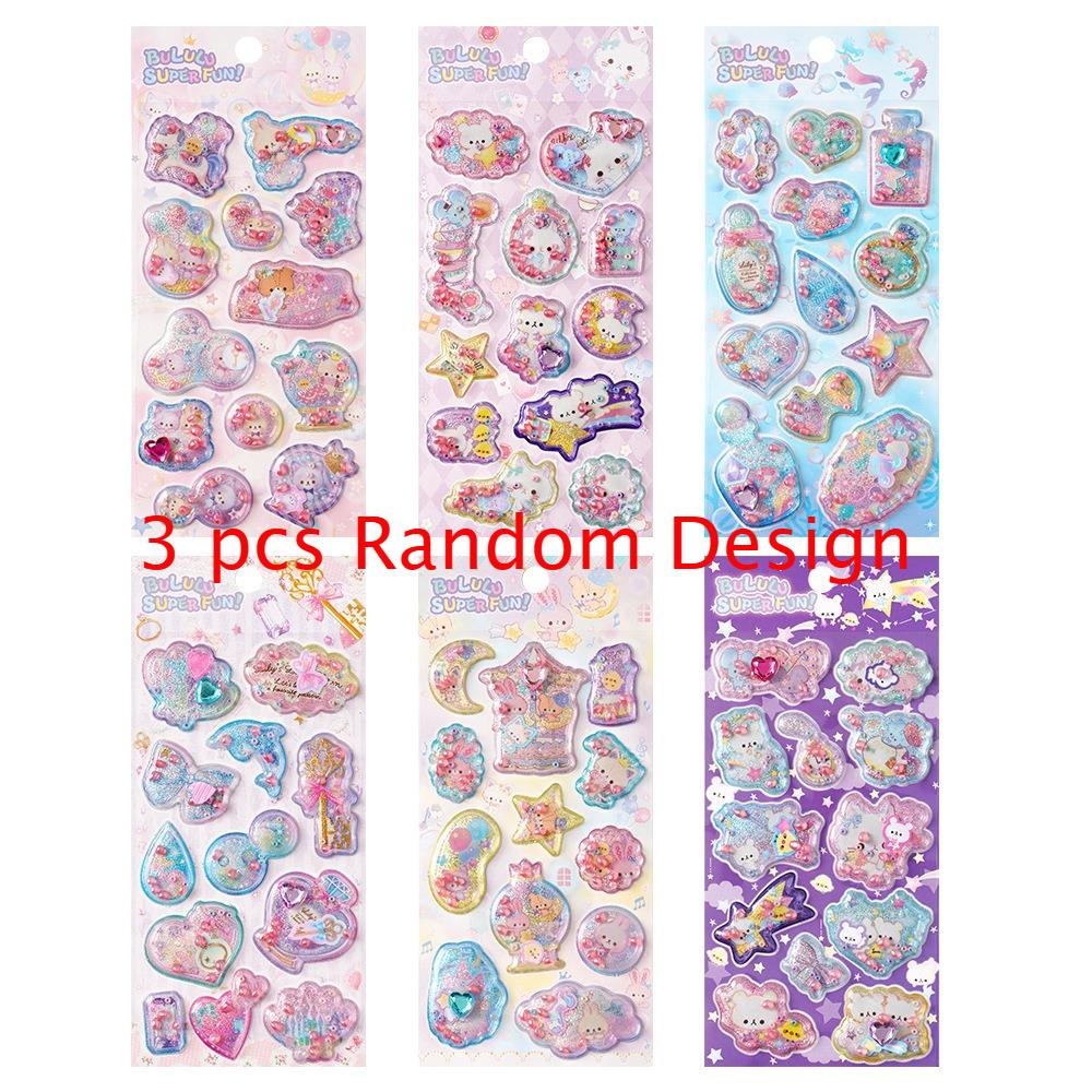 Новая креативная ароматная блестящая трясущаяся мультяшная фигурка животного 3D наклейка для скрапбукинга, DIY, ведения дневника, канцелярская принадлежность, наклейка для дневника, школьный подарок