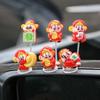 2024 Gott des Reichtums Autoornamente Auto Armaturenbrett Mini Wackelkopfohrnament Reichtum anziehend Auto Innenraum Dekoration Zubehör