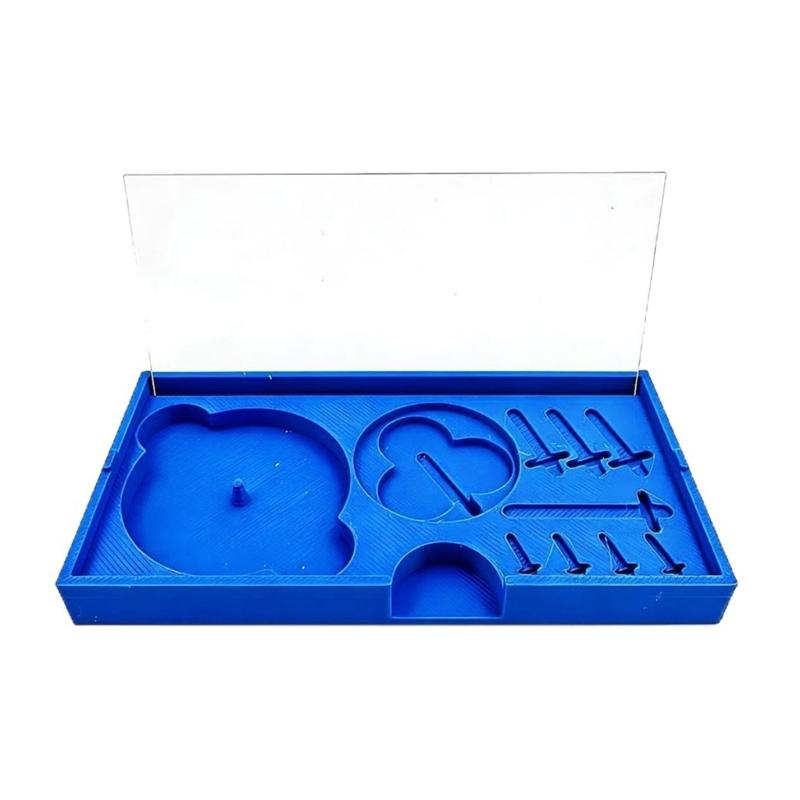 Plastová krabička na ciferníky a ručičky hodinek s více přihrádkami pro designéry šperků a hodináře