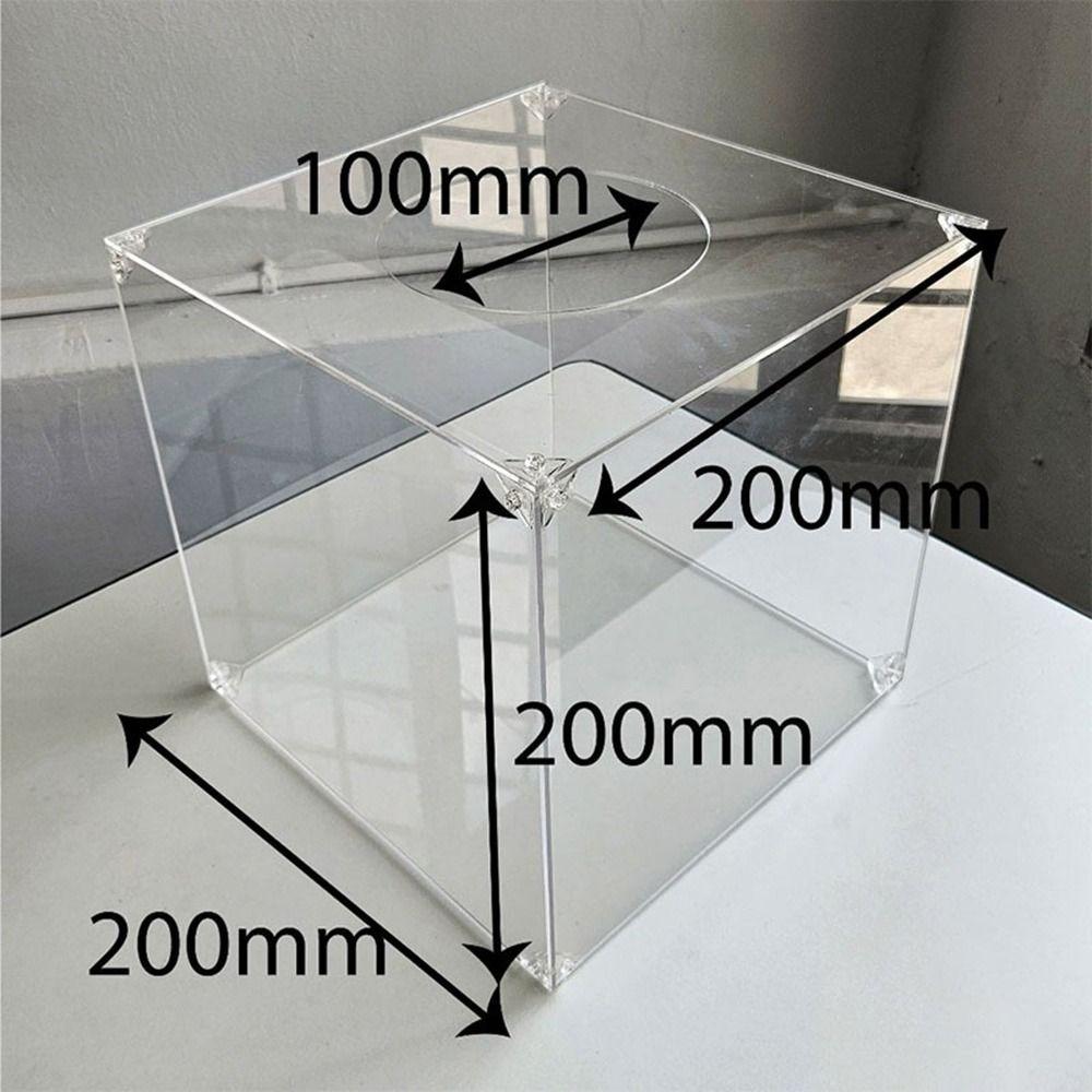 Transparent Acrylic Lucky Draw Box Clear Acrylic Voting Box Gift Card Box Acrylic Display Box