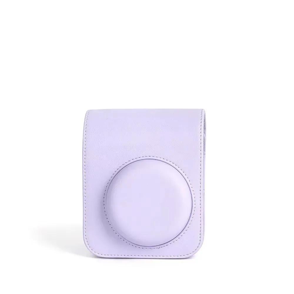 Instax Mini 12 Kamera Kılıfı PU Deri Yumuşak Koruyucu Kılıf Fujifilm Film Kamera Çantası için Omuz Askılı Seyahat Çantası