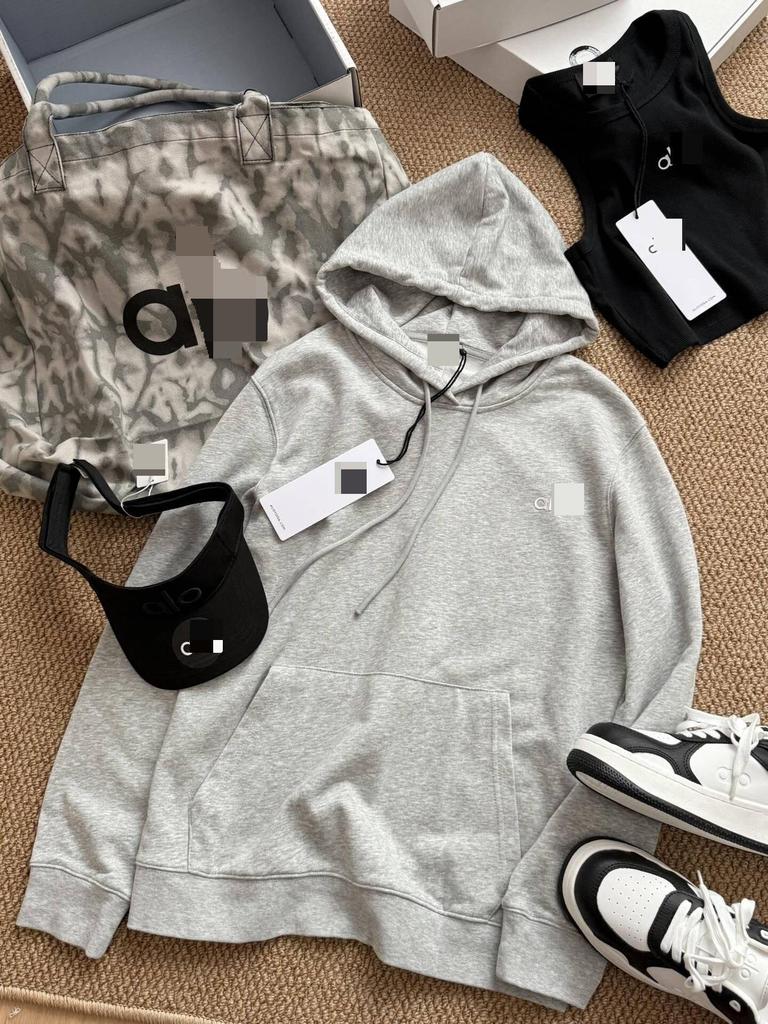 Spring 25: Classic Loose Long Hooded Sweatshirt in Dopamine Colors, Available in 7 Shades