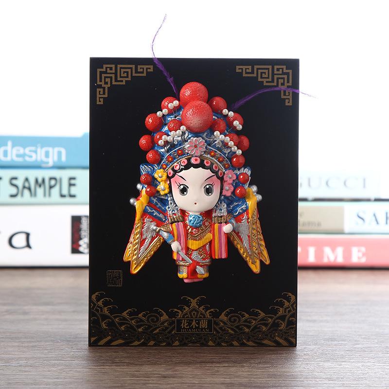 China Traditional Peking Opera Facial Makeup Ornaments Business Gift Souvenirs Home Decor Crafts Wedding Birthday New Year Gift
