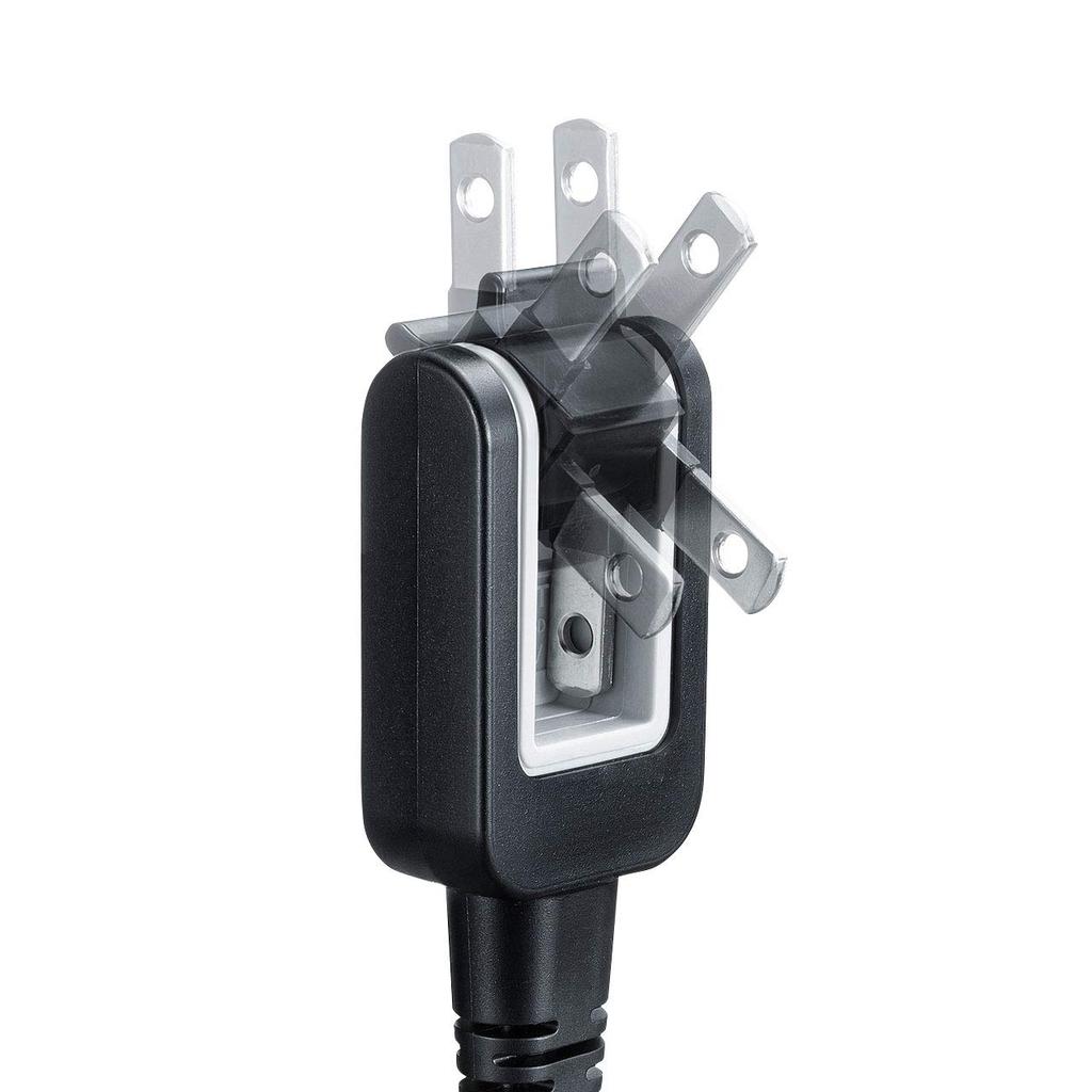 Sanwa Supply Glasses-type connector compatible power cord (3m) KB-DM2S12A-3