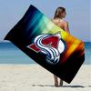 Colorado Avalanche Strandtuch Mikrofaser-Strandtuch Superweich & Saugfähig für Bad, Strand, Reisen Badezeit-Accessoire, Fan-Geschenke