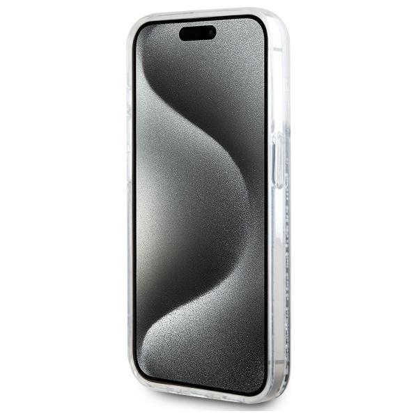 Karl Lagerfeld Klhmp15Xlgkcsgh Iphone15 Pro Max 6.7 Hardcase Transparent Liquid Glitter Karl&Choupette Head Magsafe