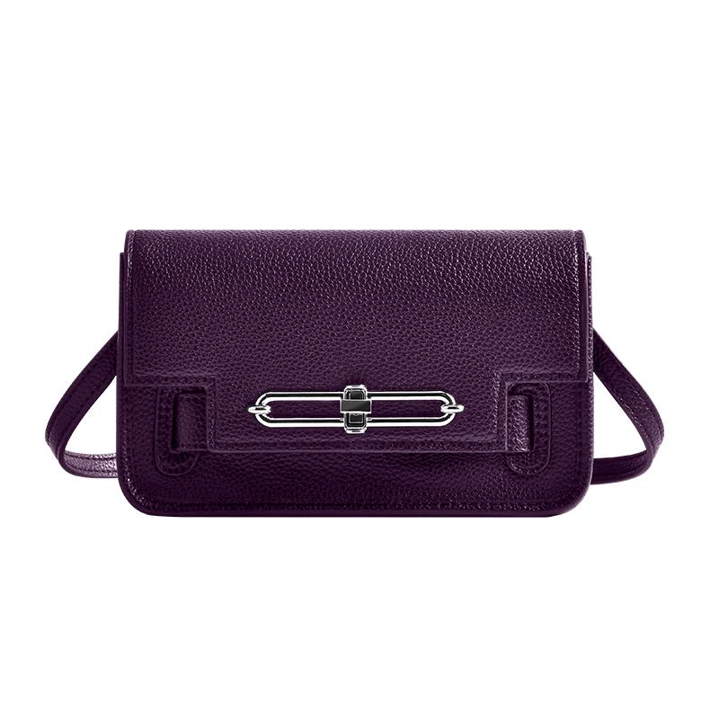 FUFUNI Genuine Leather Pig Nose Small Square Crossbody Bag