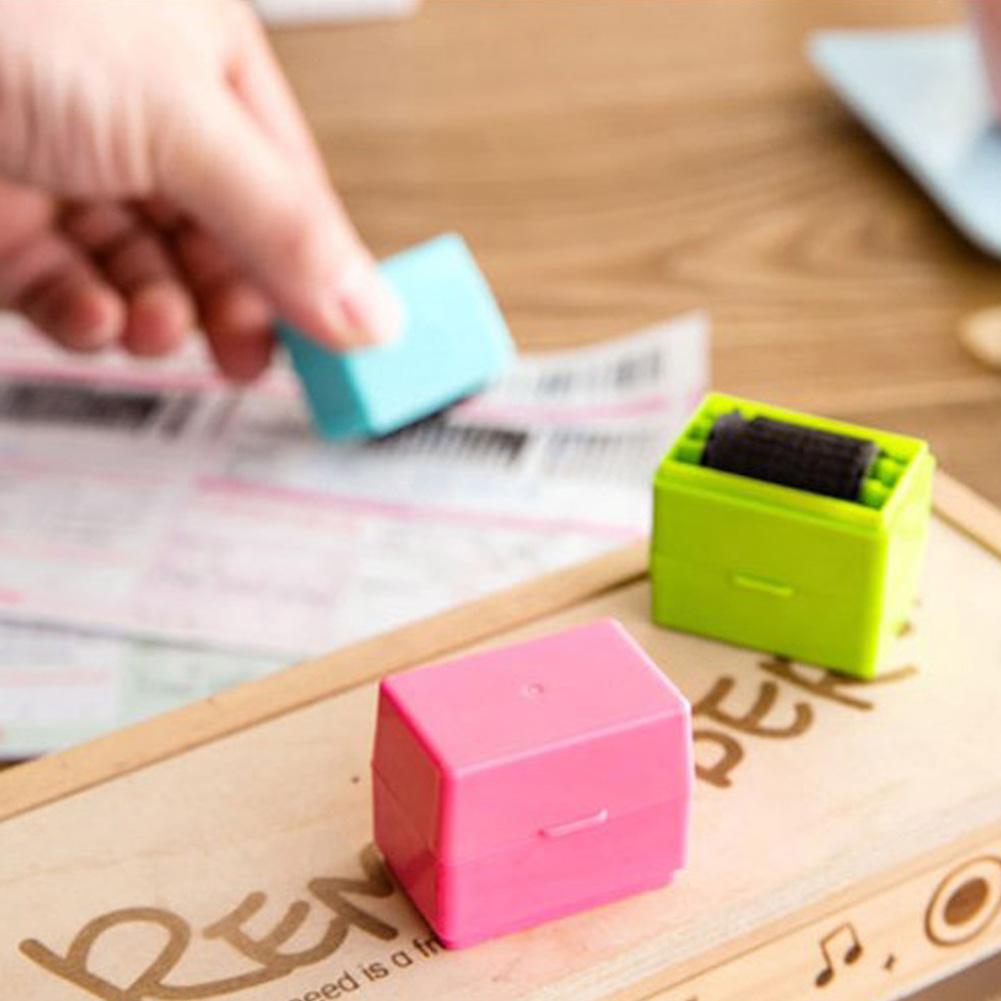 Roller Stamp Garbled Smear Seal Conceal Information and Protect
