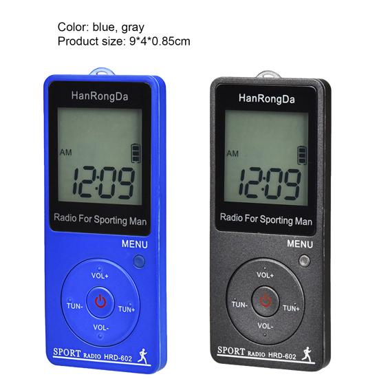 HRD-602 Digital Radio Mini Easy to Operate LCD Display FM/AM Portable Pocket