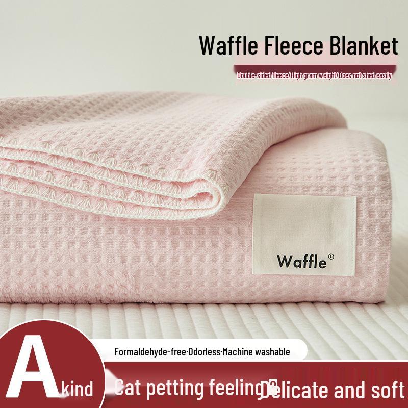 Thickened Coral Fleece Winter Blanket - Warm Office Nap Shawl for Sofa or Bed