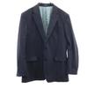 Мужской приталенный пиджак из шерстяной смеси 54 Темно-синий HOMME Мужской Подержанный