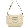 Used Shoulder Bag Signature 43740 Canvas/leather Gold Gurege One Belt