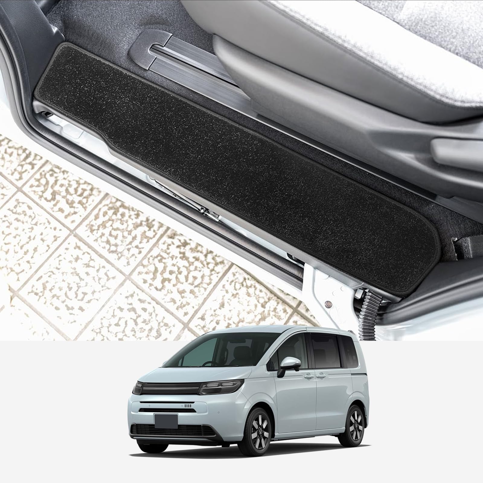 

LUCKEASY Honda Freed GT Series Эксклюзивные Коврики для Подножек Боковые Подножки Коврики для Подножек Июнь 2024 Текущие Модели Защита от Пятен Защита от Царапин Защита от Потертостей чёрный