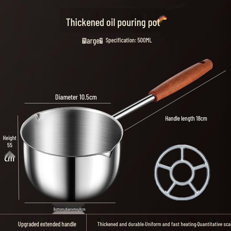 Stainless Steel Multi-functional Oil Splatter Pot for Home Use
