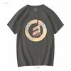 T-shirt da uomo con logo audio sintetizzatore Moog Music divertente taglia americana S-5XL vintage lavata top per l'uso quotidiano leggermente