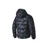 Skechers Sport Series All-Over Print Zippered Hooded Long Sleeve Warm Puffer Jacket Men Outerwear Black Blue P423M028-037H