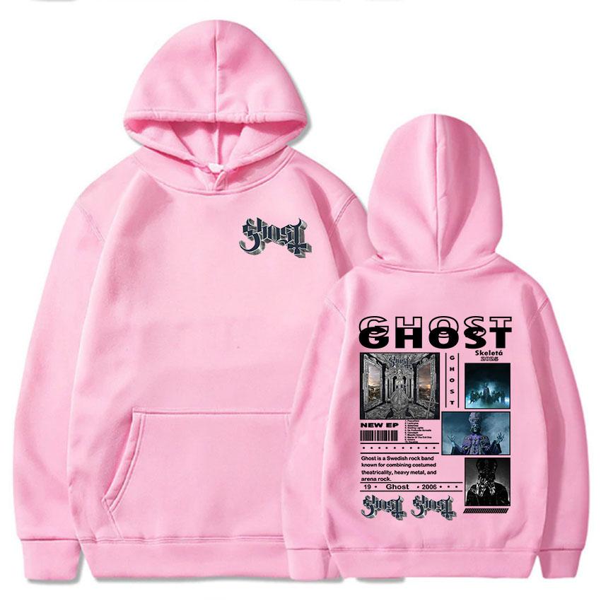 Ghost Satanized Skeletá Album 2025 Hoodies Long Sleeve Hooded Sweatshirts for Men/Women Heavy Mental Grunge Style Pullovers