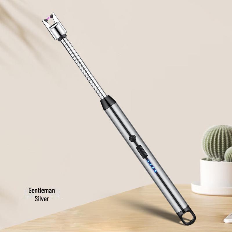 Rechargeable Rotating Kitchen Gas Lighter with 360° Flexible Extension Hose