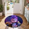 Huntrax Girls Round Area Rug Design for Bedrooms Game Room Dining Room Decorate Room Antislip Round Carpet Decorate Offices