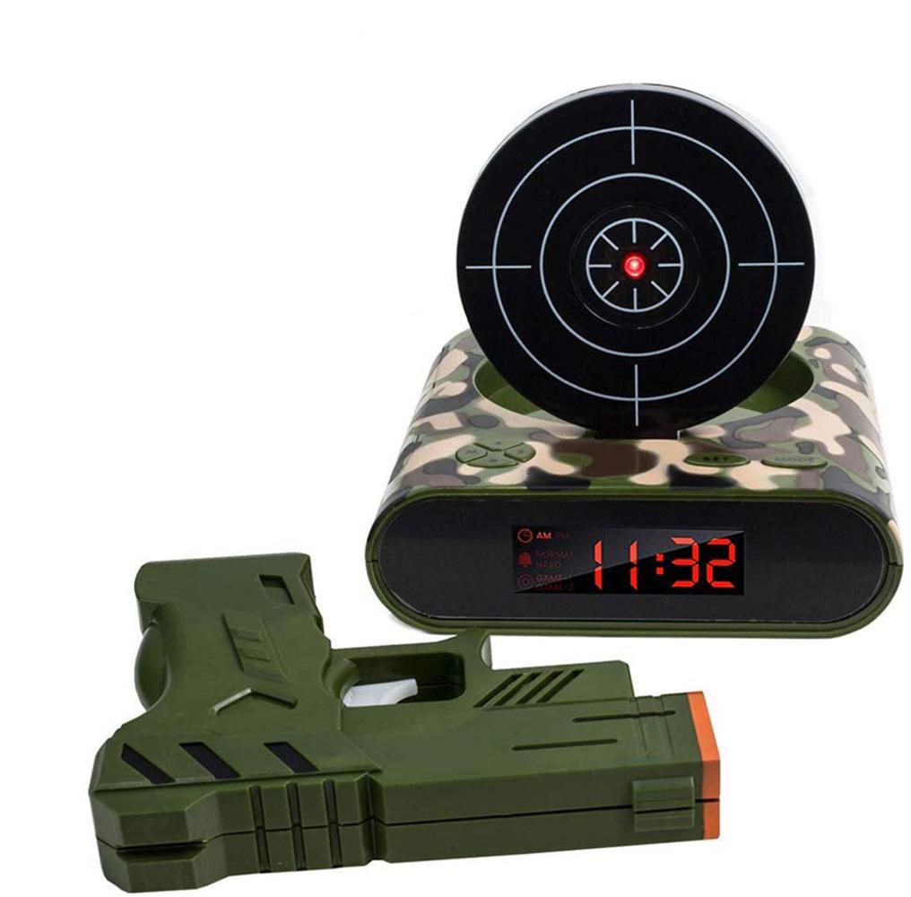 72-CB340 LED Display Alarm Clock Game Infrared Induction Target Alarm Clock 3.875x7.875x7