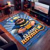 1pc Clash Royale Print Area Rug - Soft, Washable Non-Slip Indoor Mat for Office Chairs, Living Room, Home Office Decorative Rug