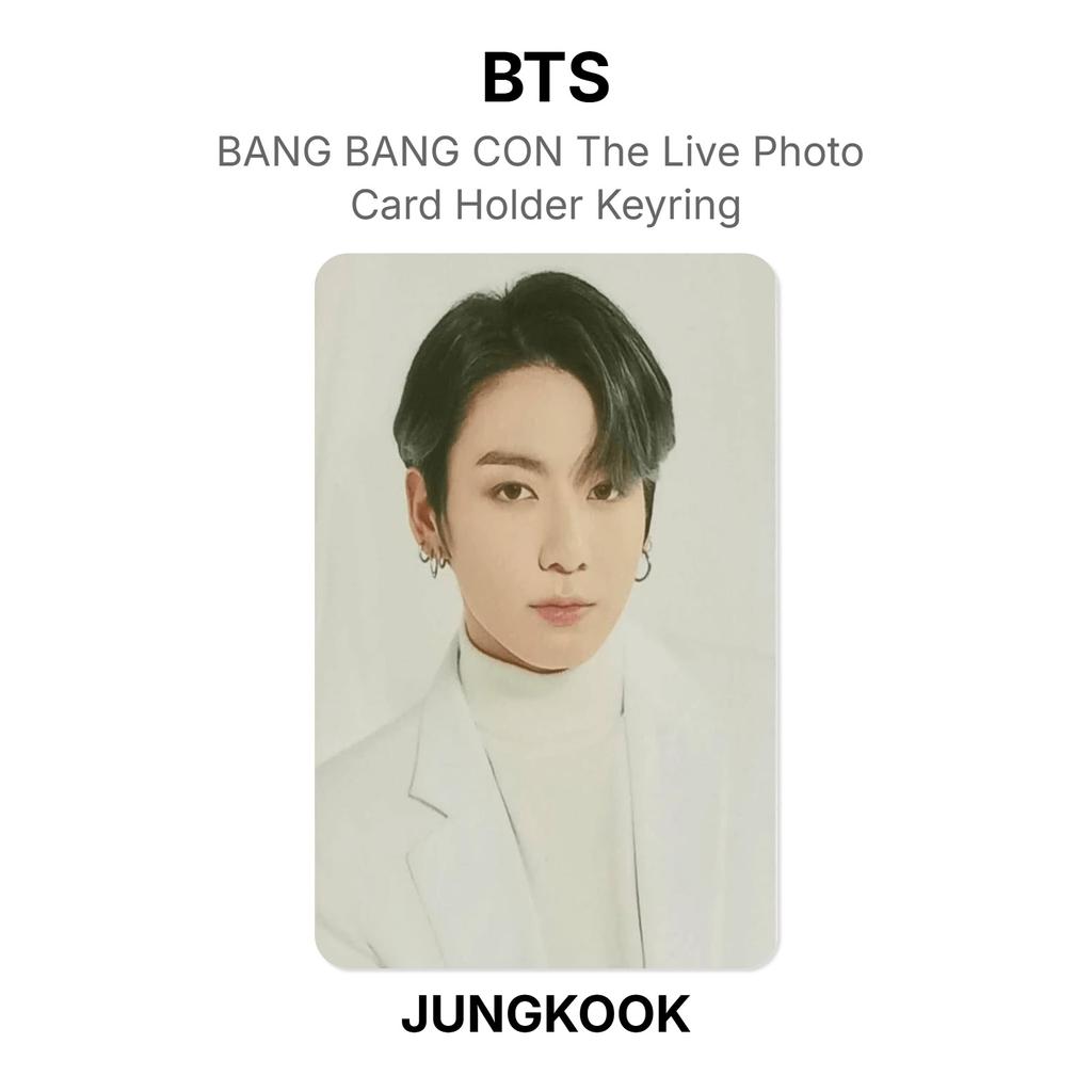 BTS BANG BANG CON The Live Photo Card Holder Keyring Official Photocard