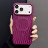 Slim Mesh Hole Heat Dissipation Soft TPU Phone Case For iPhone 18 17 16 15 14 Plus 13 Pro Max Cooling For Magsafe Magnetic Cover