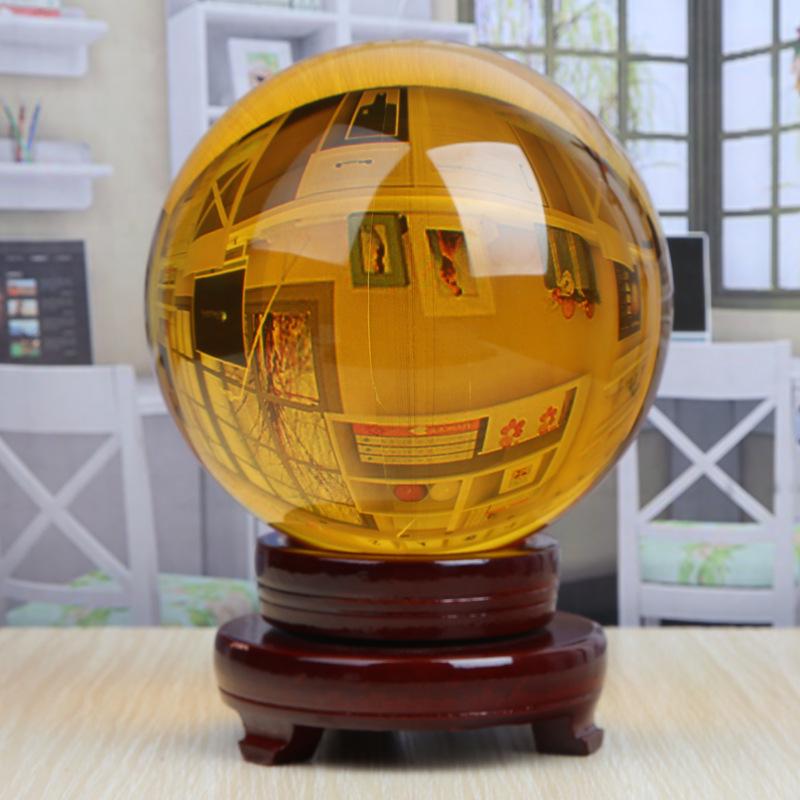 Creative Multi-Colored Crystal Ball Ornament for Living Room Desk Decoration