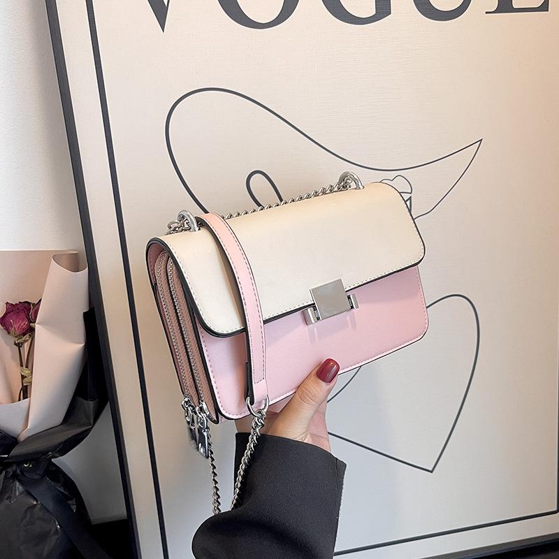 Dámská taška na jedno rameno Módní řetízková taška Small Square Bag Crossbody kabelka