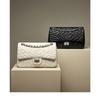Xiaoxiangfeng Camellia Head Layer High Goatskin Leather Rhombus Women's Bag Premium Texture Chain Bag Shoulder Messenger Bag