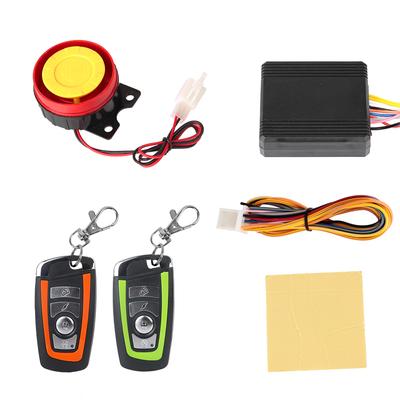 Com partida do motor Controle remoto bidirecional Chave Alarme antifurto para motocicleta Sistema de alarme de segurança Antifurto 12V Acessórios para motocicleta