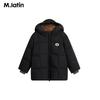 M.Latin Children's Mid-Length Down Jacket with Bear Detail