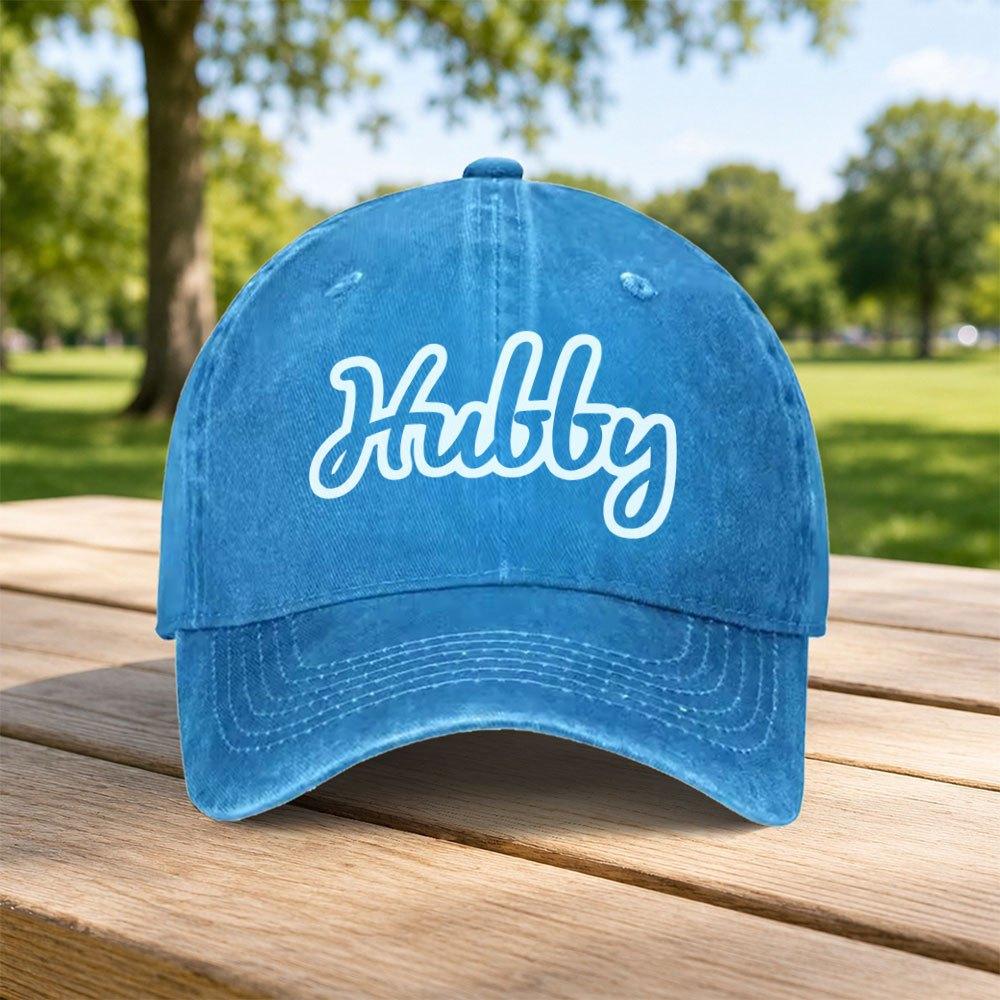 Classic Hubby Style Washed Baseball Cap Unisex Casual Dad Hat Retro Sports Casual Hat for Outdoor Daily Street Wear