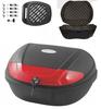 Trunk + Padding Central Motorcycle 2xHelmet Large 48L Topx Plastic