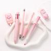 6Pcs/Set 6 Color Pens Student Tools Gift Kit Large Capacity Learning Gift Box  Desktop Organizer