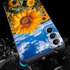 Beautiful Yellow Sunflower Phone Case For Samsung Galaxy S26 Ultra S25 Plus S24 FE S23 S22 5G S21 S20 Cover Black Soft