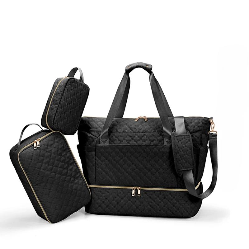 Mommy Bag Large Capacity Leisure Sports Diaper Bag Mother's Portable One Shoulder Travel Adjustable Trolley Luggage Bag Baby Bag