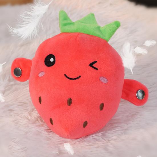 Interactive Musical Plush Toy, Banana Strawberry Sensory Stuffed Animal, Dual Mode Sound Toy for Kids, Battery Operated Christmas Birthday Gifts