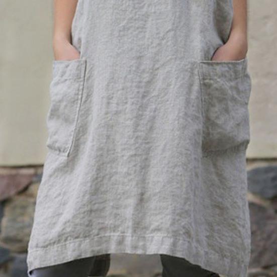 Cooking Apron Solid Color Crisscross Back with Pockets Fine Workmanship Garden Apron Baking Accessories