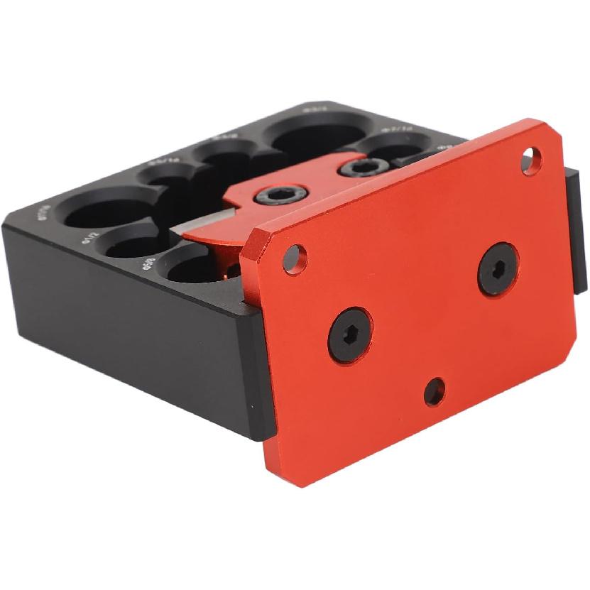 Dowel Maker Jig Kit Inserts for Square Round Tool Inch Drill for Adjustable Holes Dowel Pins