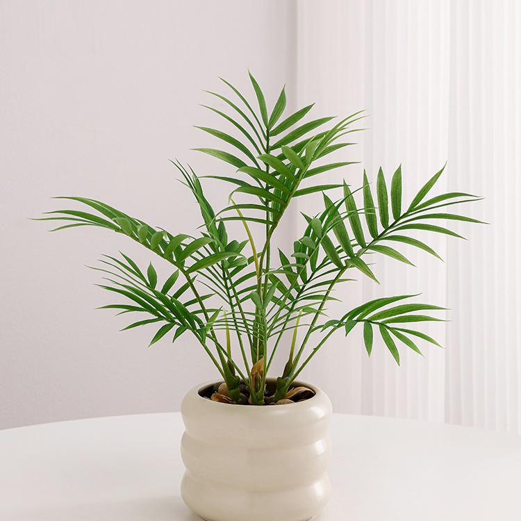 Nordic Bionic Green Faux Bonsai Plants - Indoor Tabletop Decor for Office & Living Room