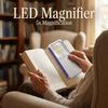 Handheld LED Magnifier 5x Magnification Illuminates Magnifier Pocket Loupe  Reading Assistance